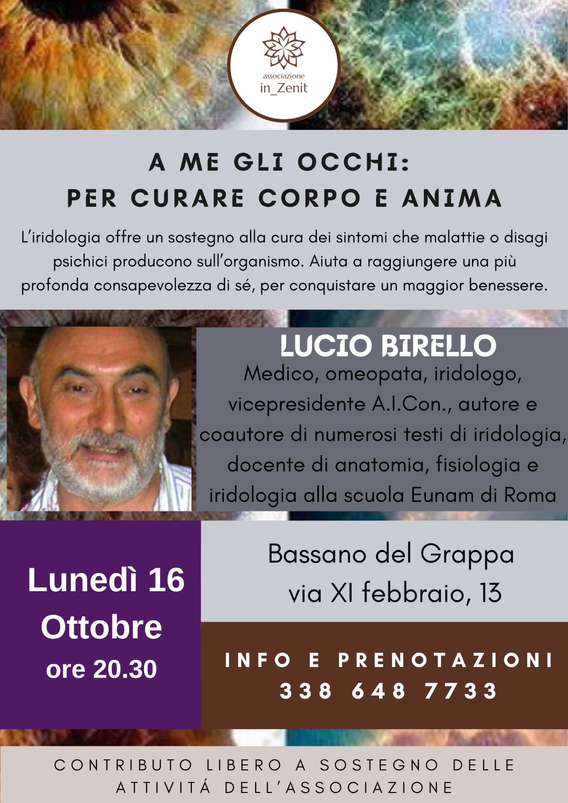 A ME GLI OCCHI: per curare corpo e anima