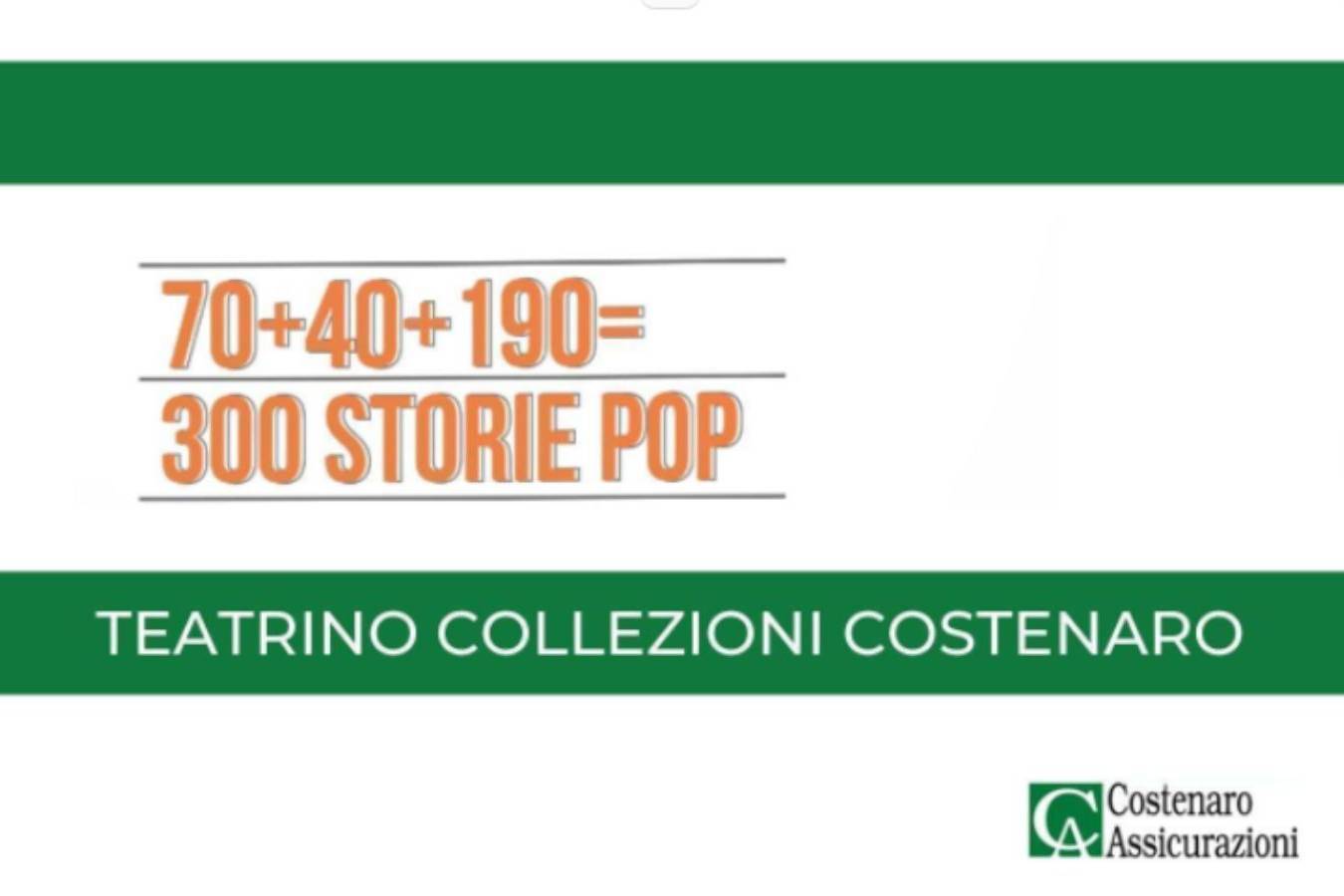 70 + 40 + 190 = 300 storie POP