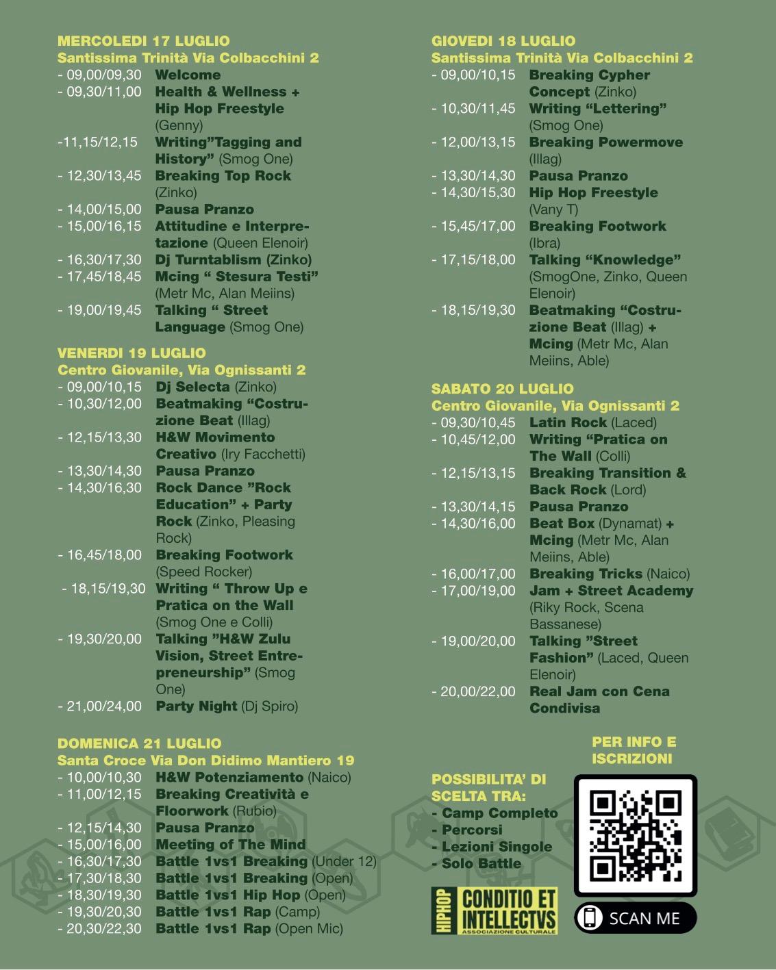 10 ELEMENTS HIPHOP CAMP 