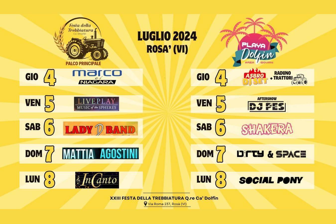 FESTA DELLA TREBBIATURA CA' DOLFIN ROSA'