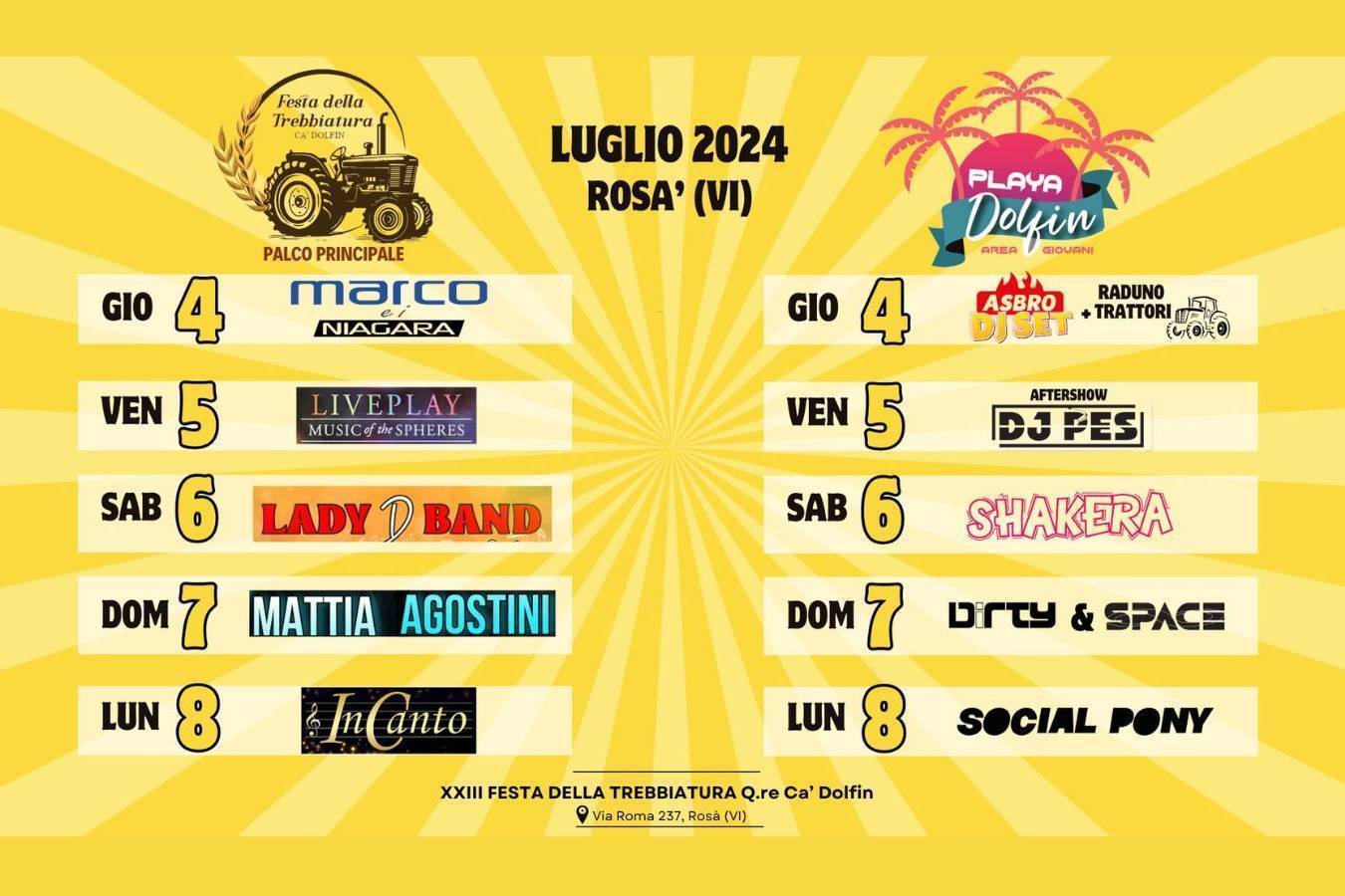 FESTA DELLA TREBBIATURA CA' DOLFIN ROSA'