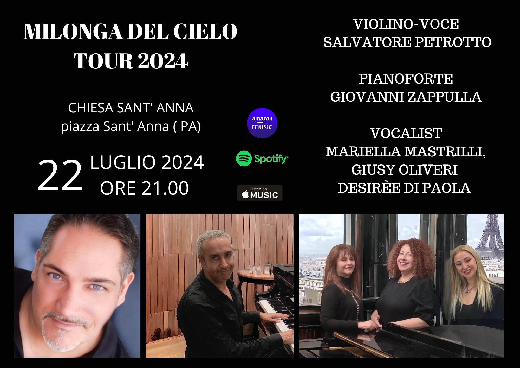 Chiesa Sant'Anna, musica e solidarieta' con Petrotto&Ensemble