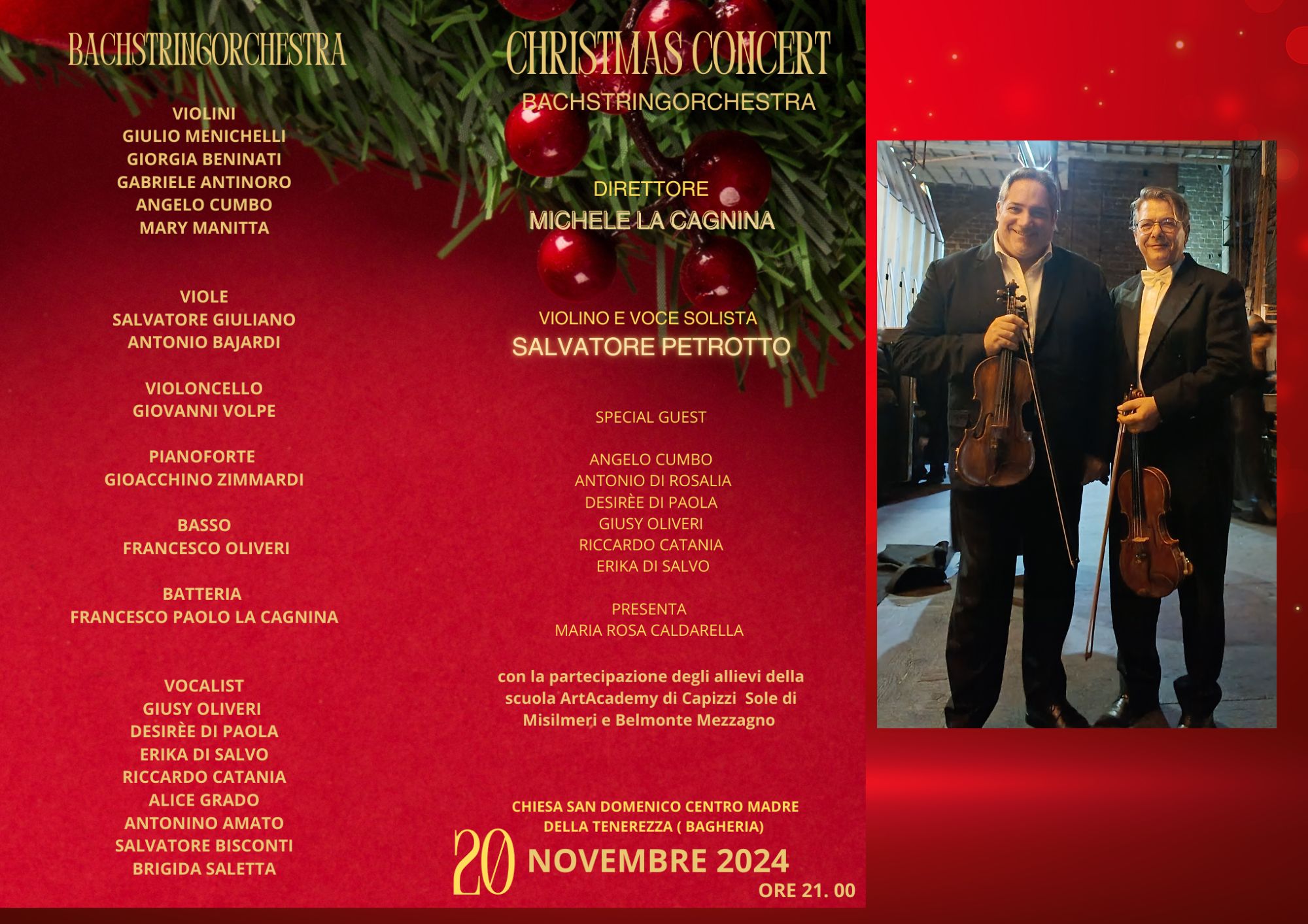 Il Barocco Incontra il Pop: Concerto di Natale con Petrotto e Cumbo