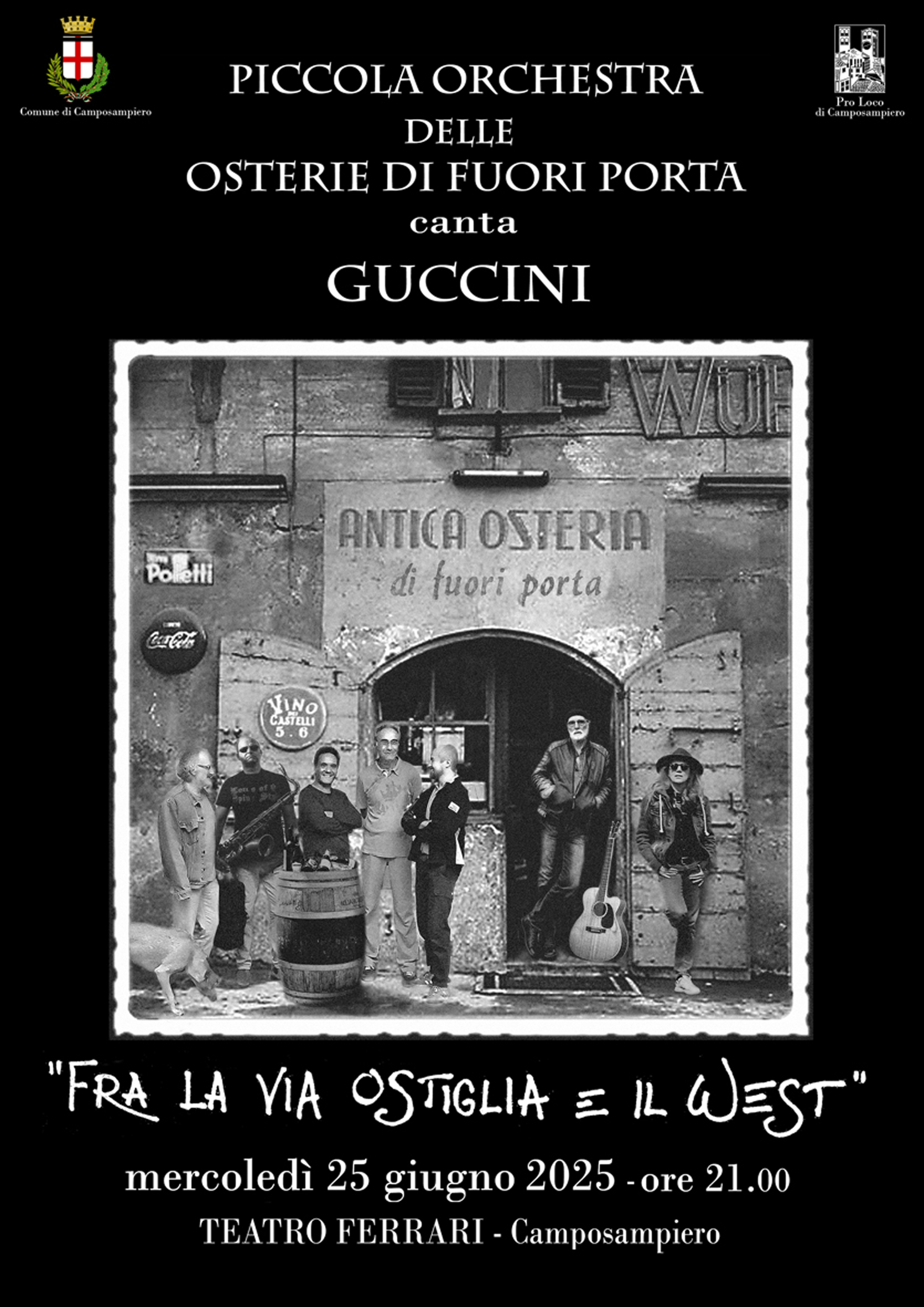 PICCOLA ORCHESTRA delle OSTERIE  di FUORI PORTA canta GUCCINI