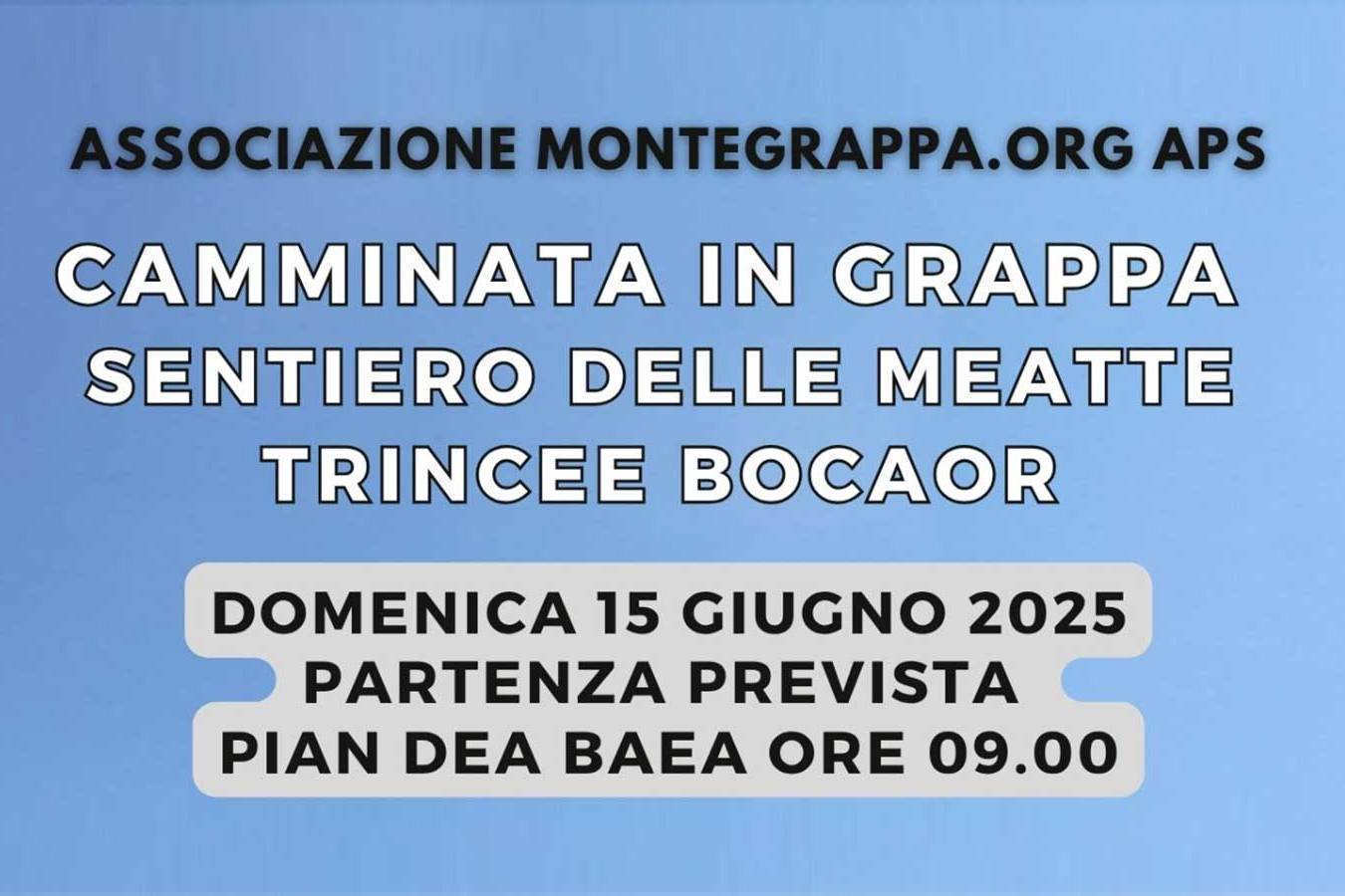 CAMMINATA IN GRAPPA - ASSOCIAZIONE MONTEGRAPPA