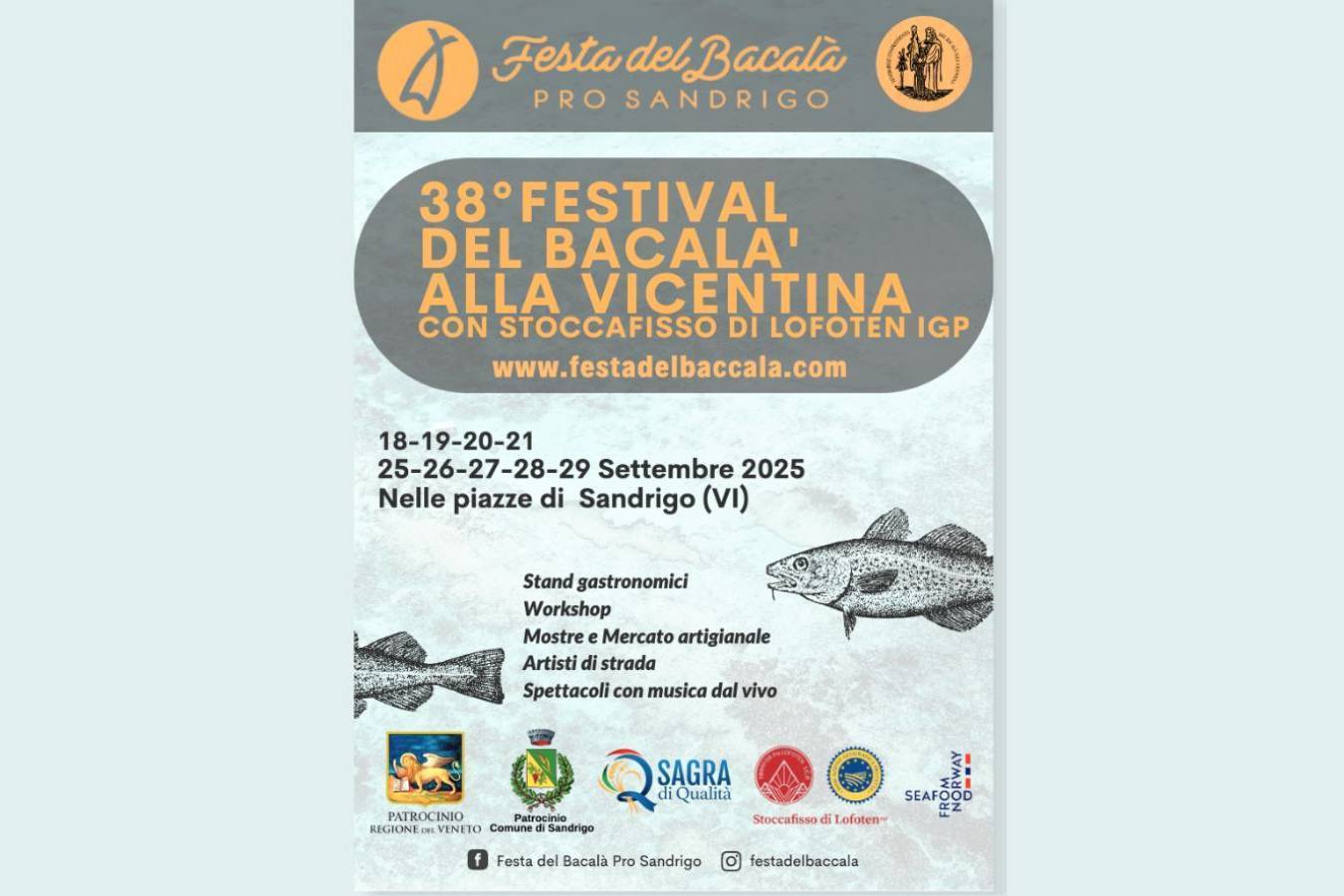 38° Festival del Baccalà alla vicentina con Stoccafisso di Lofoten
