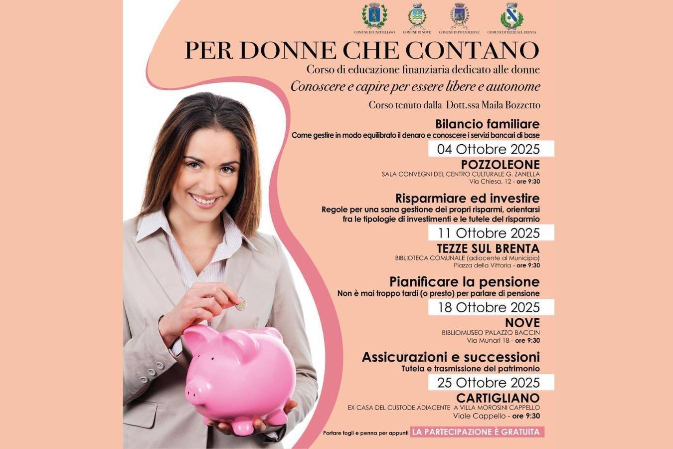 LE DONNE CHE CONTANO - PIANIFICARE LA PENSIONE