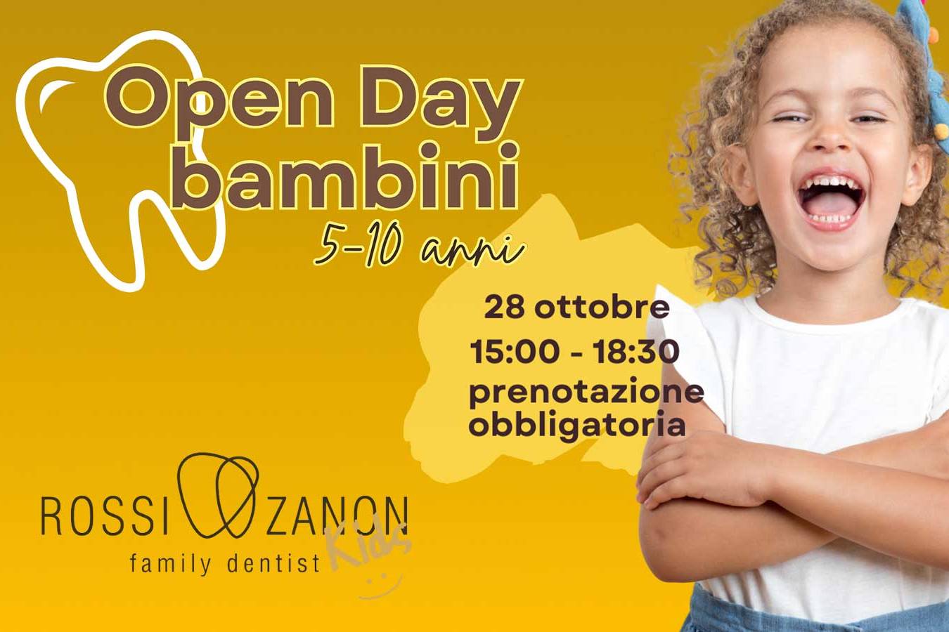Open Day bambini 5-10 anni - Studio Dentistico Rossi Zanon
