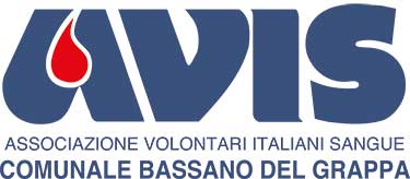 Logo AVIS per il comune di Bassano del Grappa. Associazione Volontari Italiani Sangue.