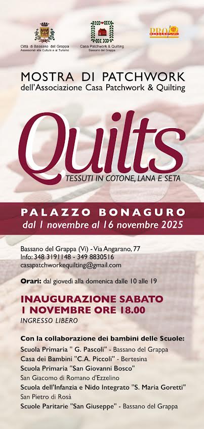 Quilts tessuti in cotone, lana e seta