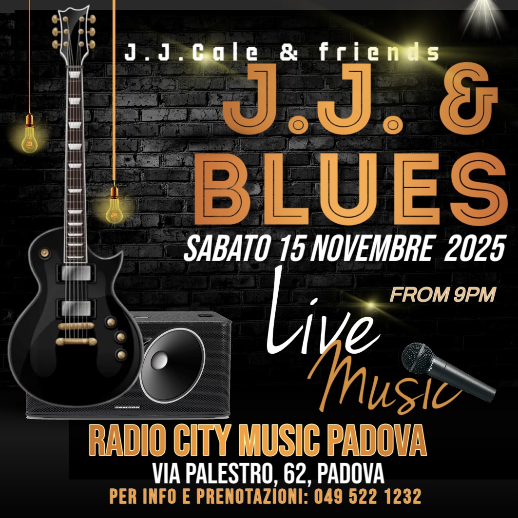 Sabato 15 Novembre 2025 – ore 21 : Il blues prende vita al Radio City Music