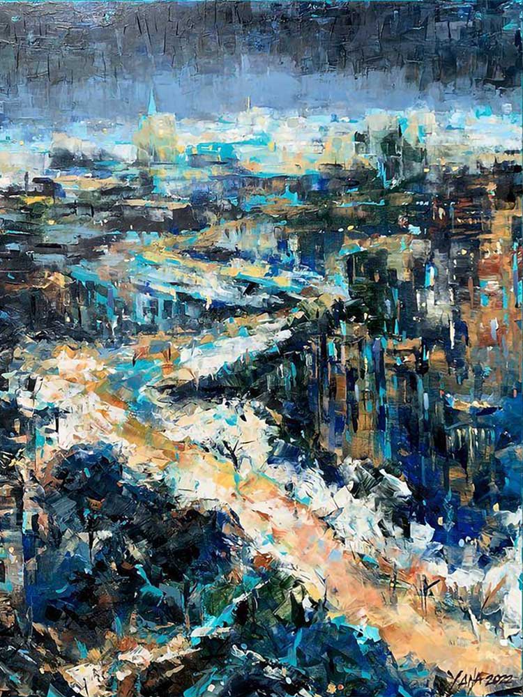 Opera di Yana KiyKo presso Fragili Percorsi