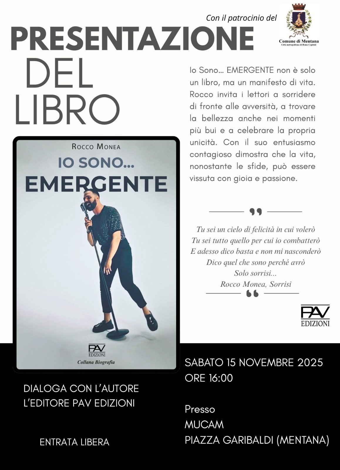 Presentazione del romanzo "Io sono... emergente" di Rocco Monea