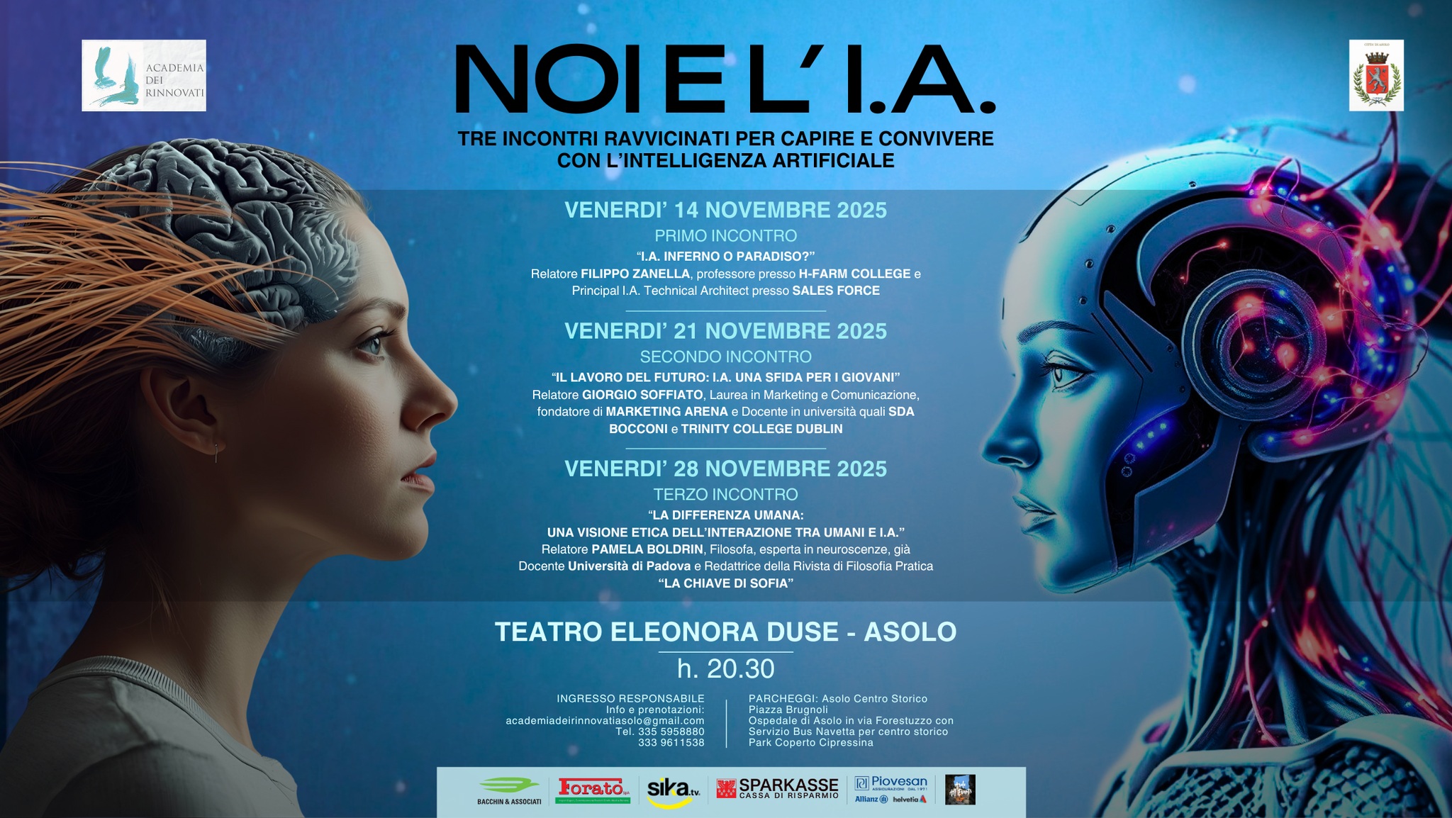 NOI E L’I.A. TRE INCONTRI RAVVICINATI PER CAPIRE L’INTELLIGENZA ARTIFICIALE