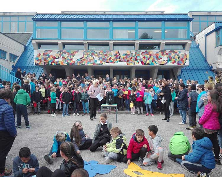 Inaugurazione facciata scuola primaria di Asiago