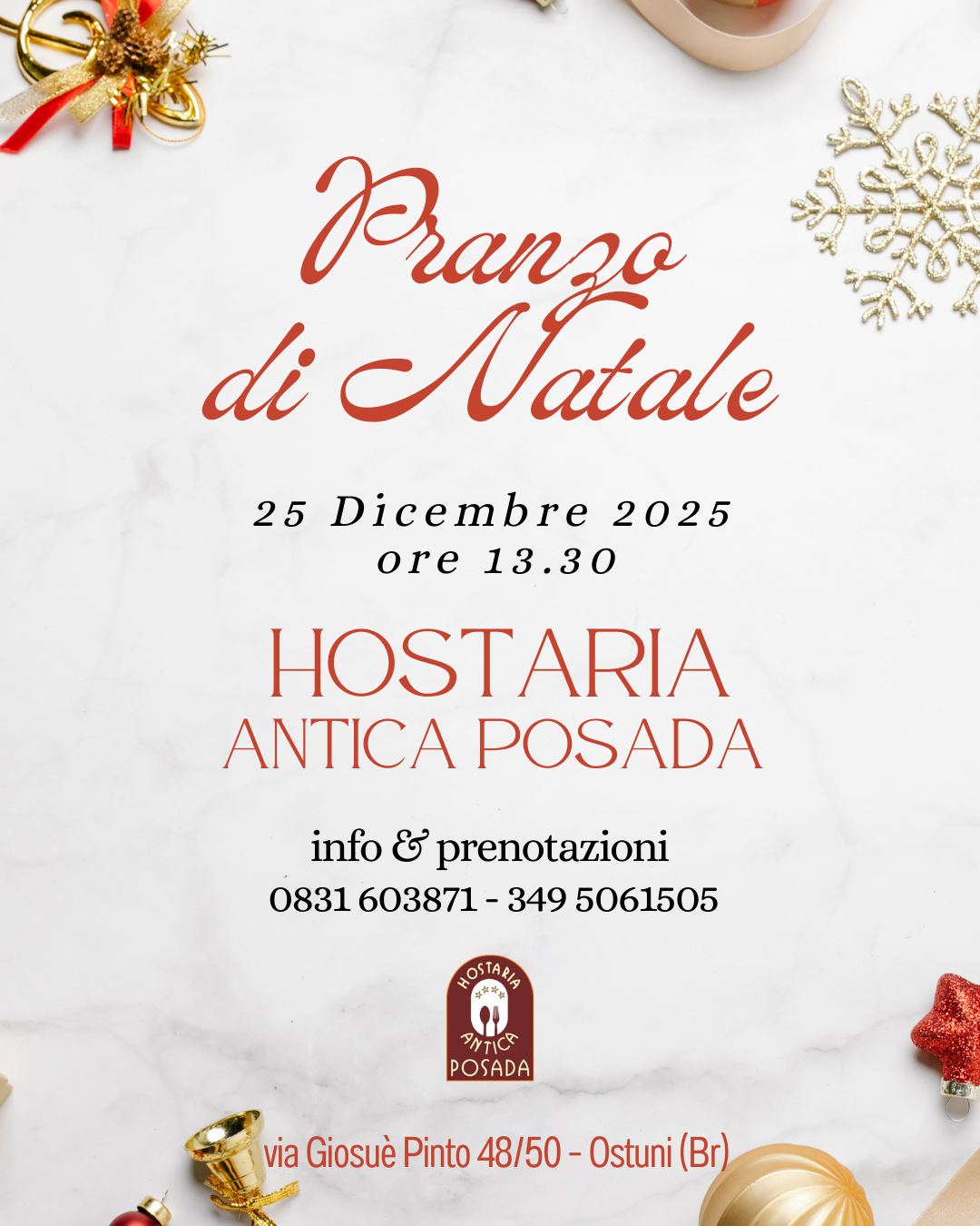 Pranzo di Natale a Ostuni 