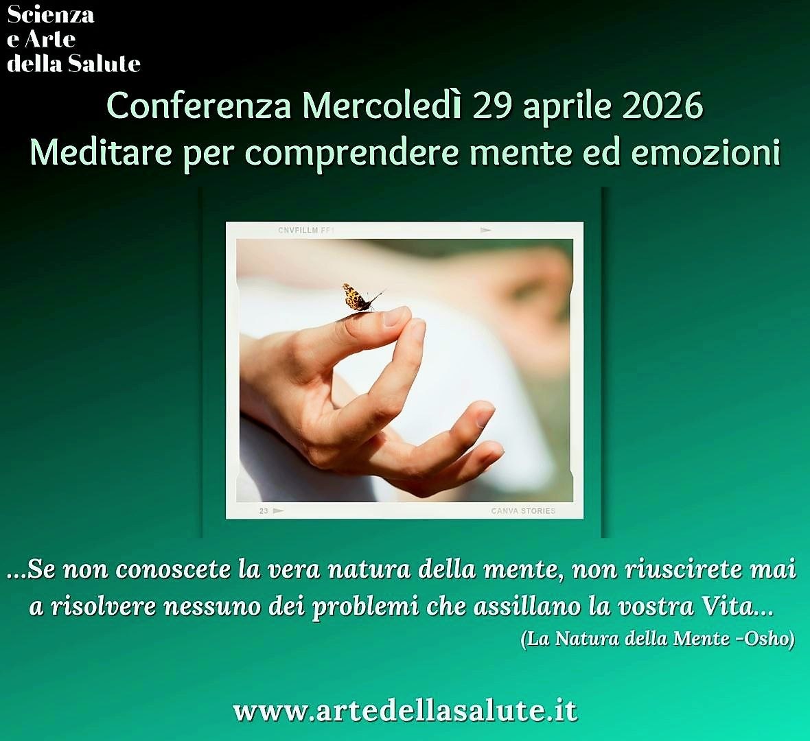 Conferenza: la meditazione per comprendere la mente e le emozioni