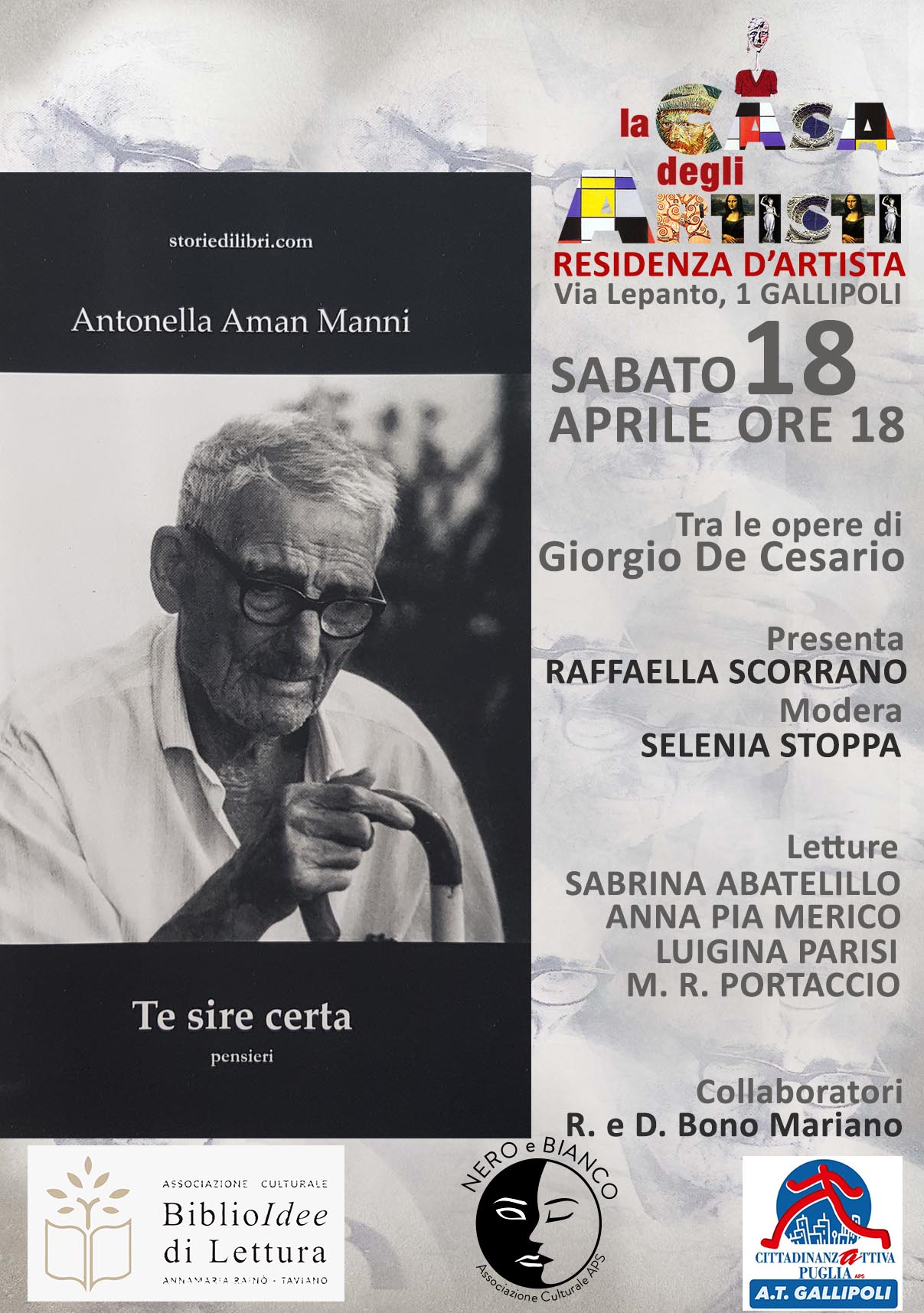 Presentazione del libro   “Te sire certa”, di Antonella Aman Manni 
