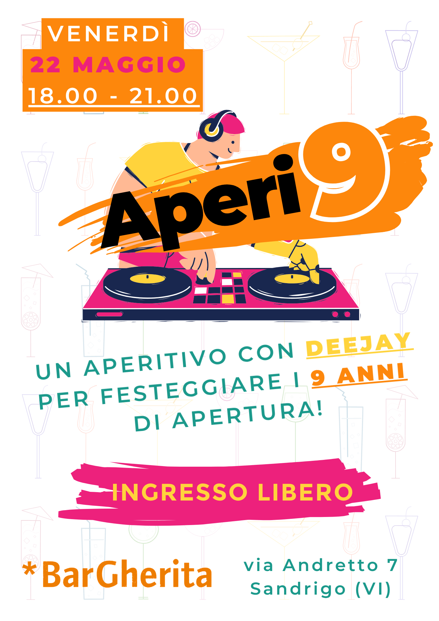 Aperi9 - Festeggiamo assieme i 9 anni di attività di *BarGherita!