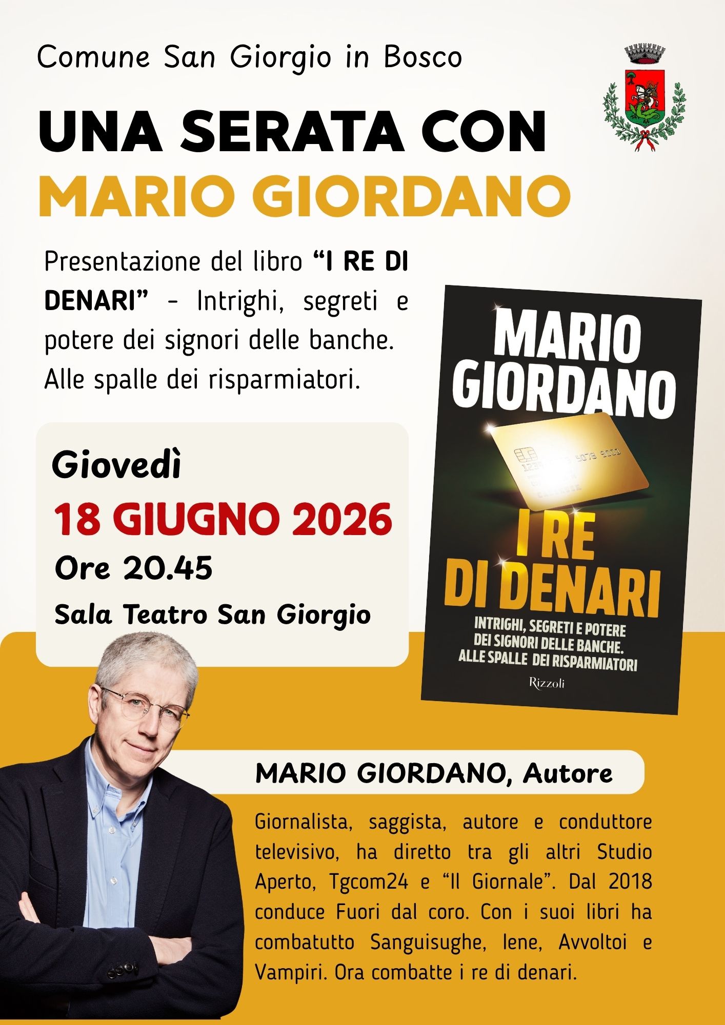 UNA SERATA CON MARIO GIORDANO 