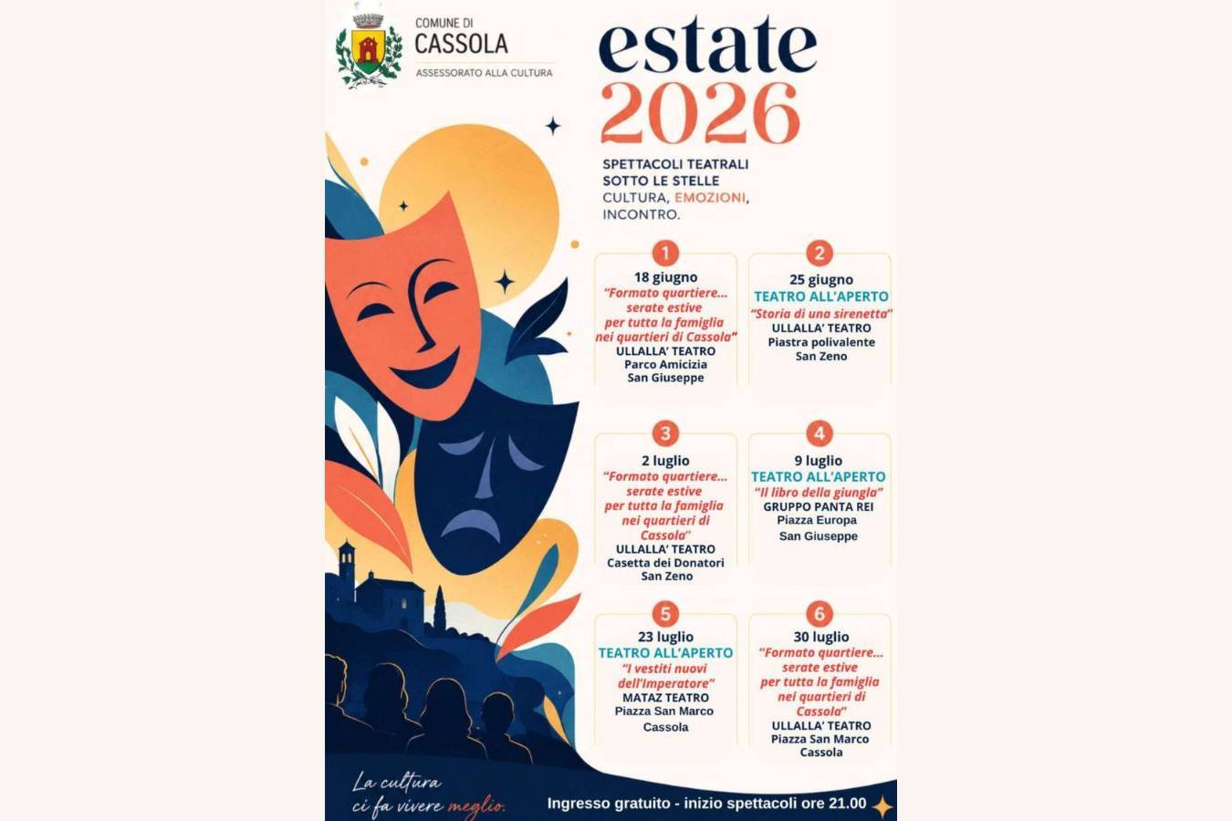 Formato Quartiere... serate estive per tutta la famiglia nei quartieri di Cassola"