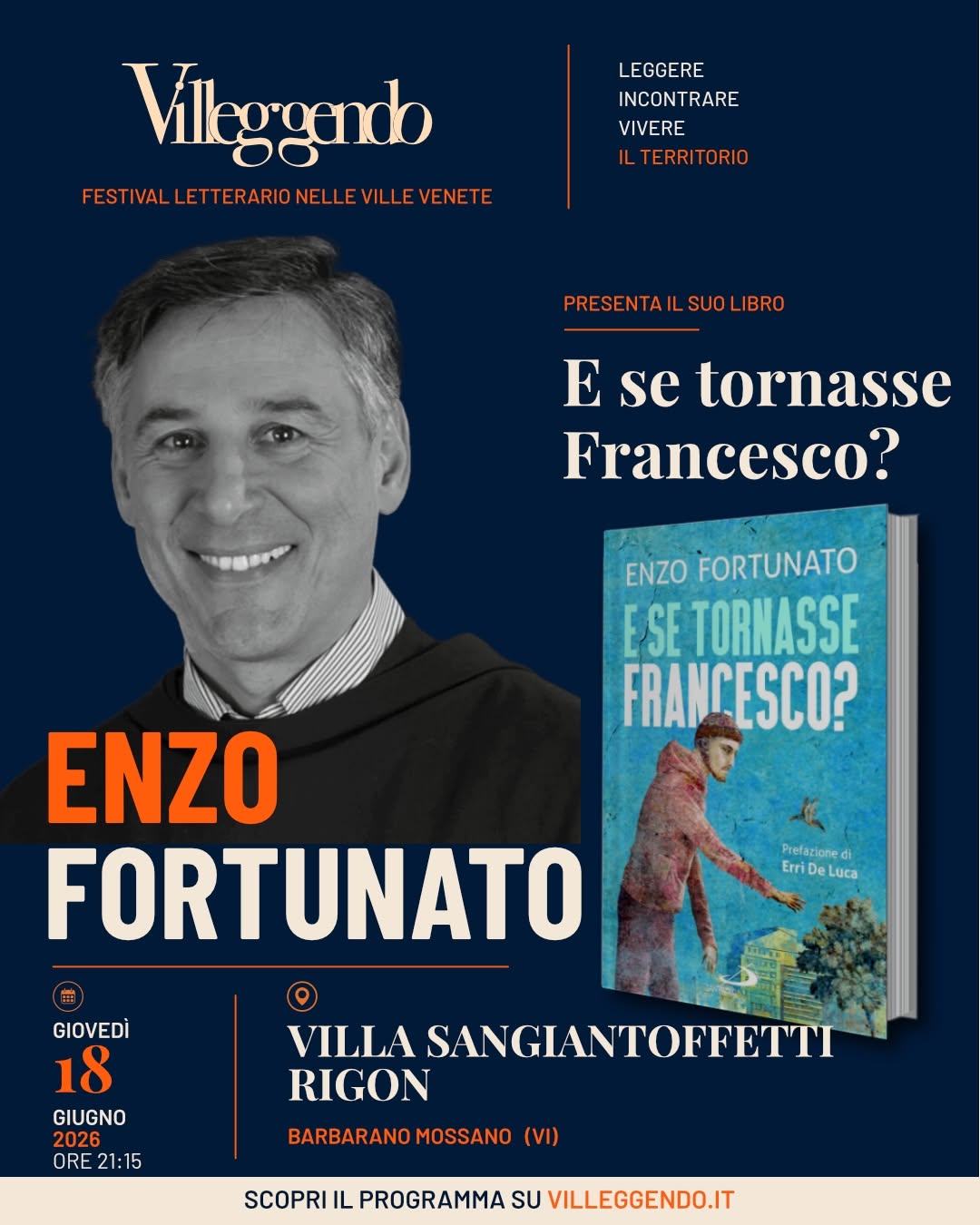 Villeggendo 2026 - Padre Enzo Fortunato presenta "E se tornasse Francesco?"