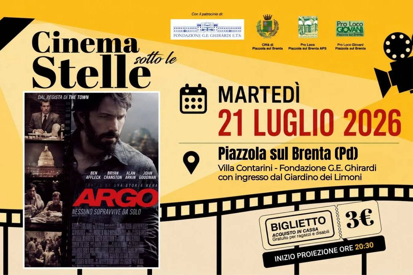 Cinema sotto le Stelle: Argo