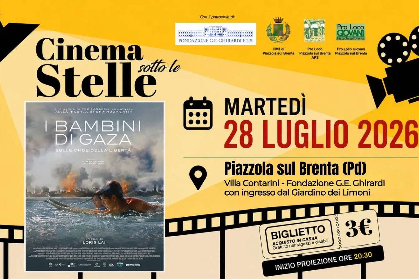 Cinema sotto le Stelle: I bambini di Gaza