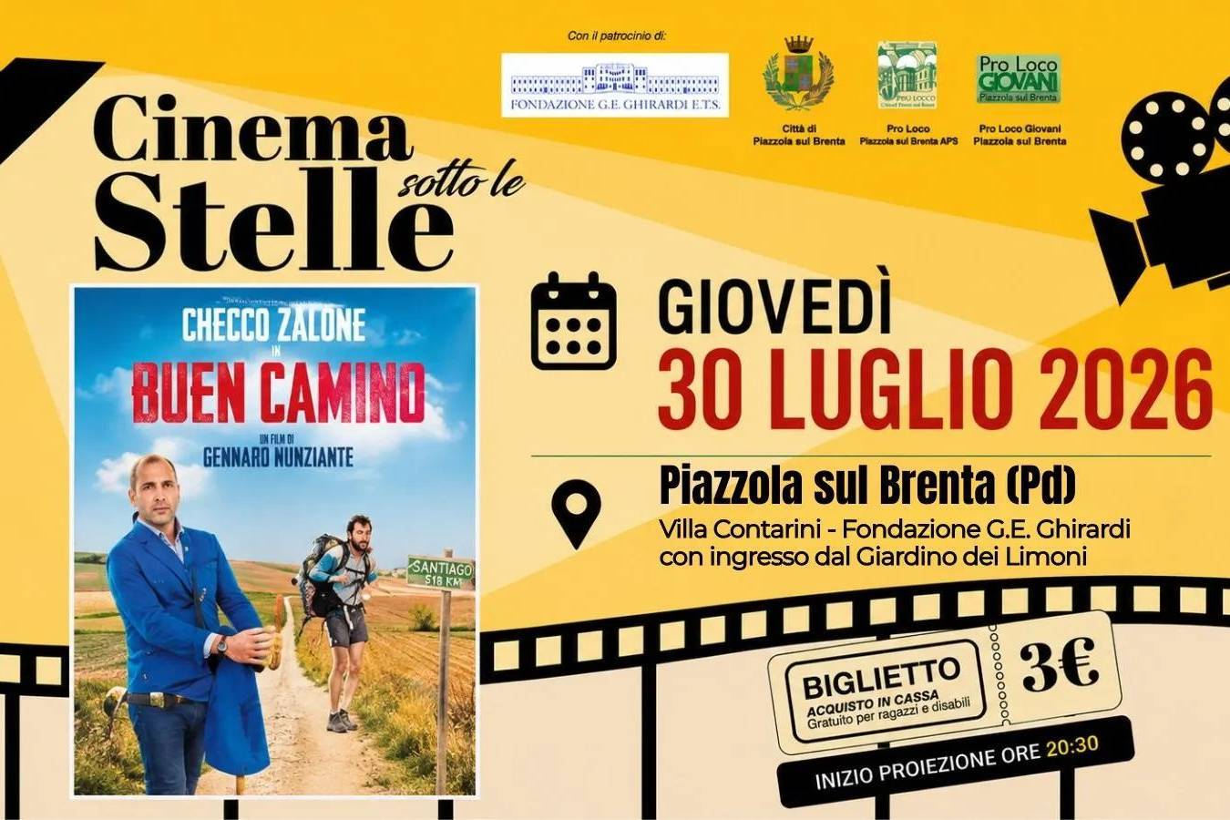 Cinema sotto le Stelle: Buen Camino