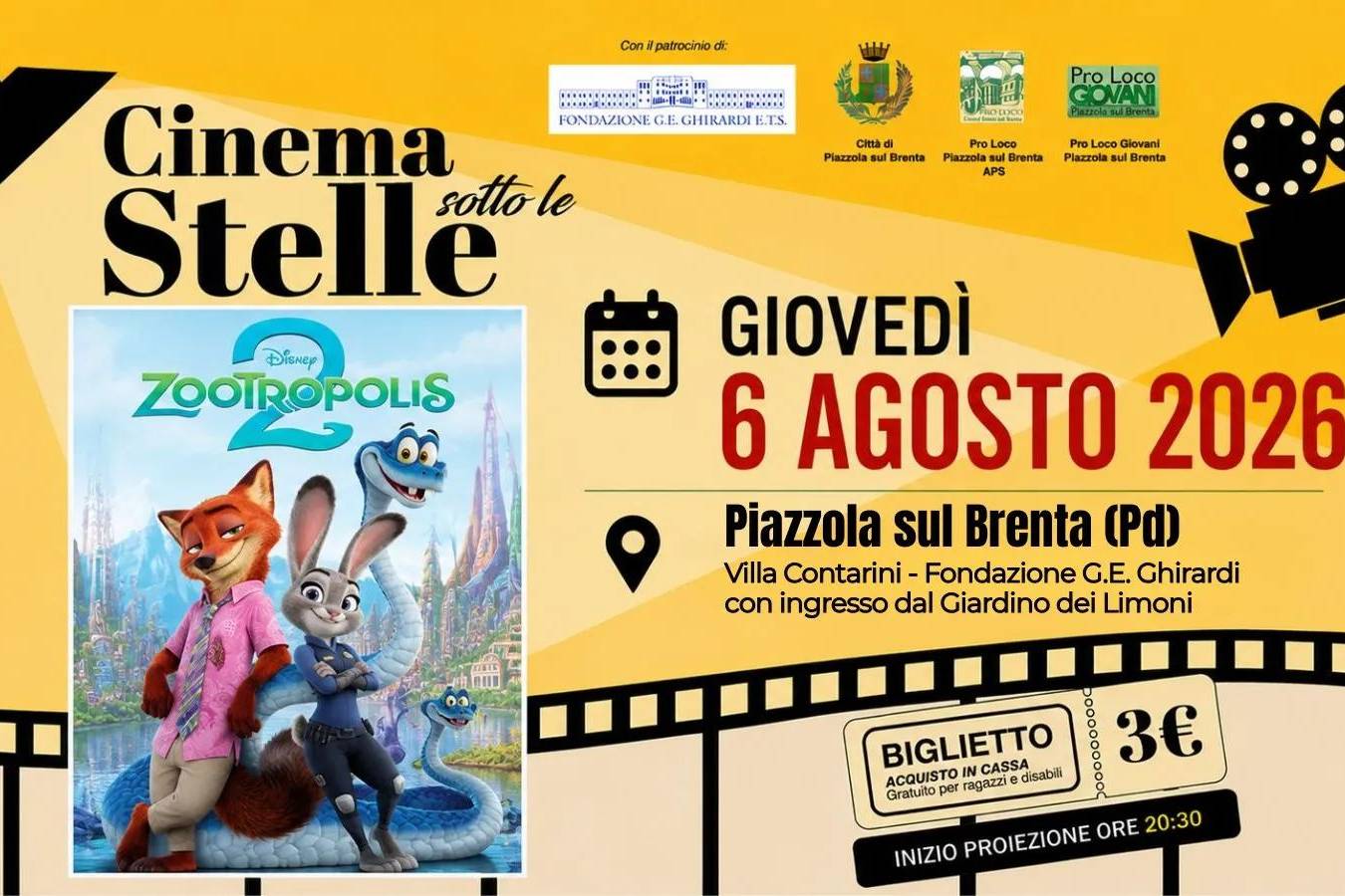 Cinema sotto le Stelle: Zootropolis 2