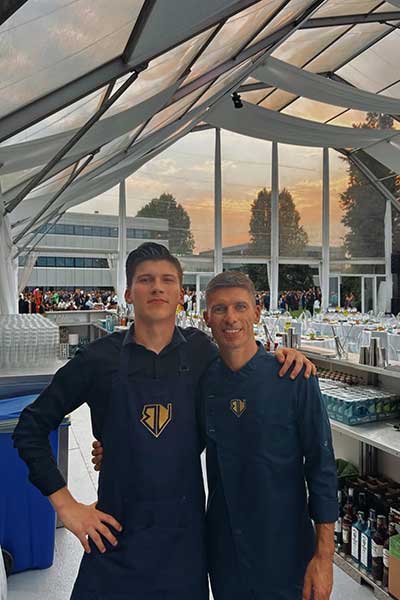 Nicola Marchioro con Bruno Vanzan