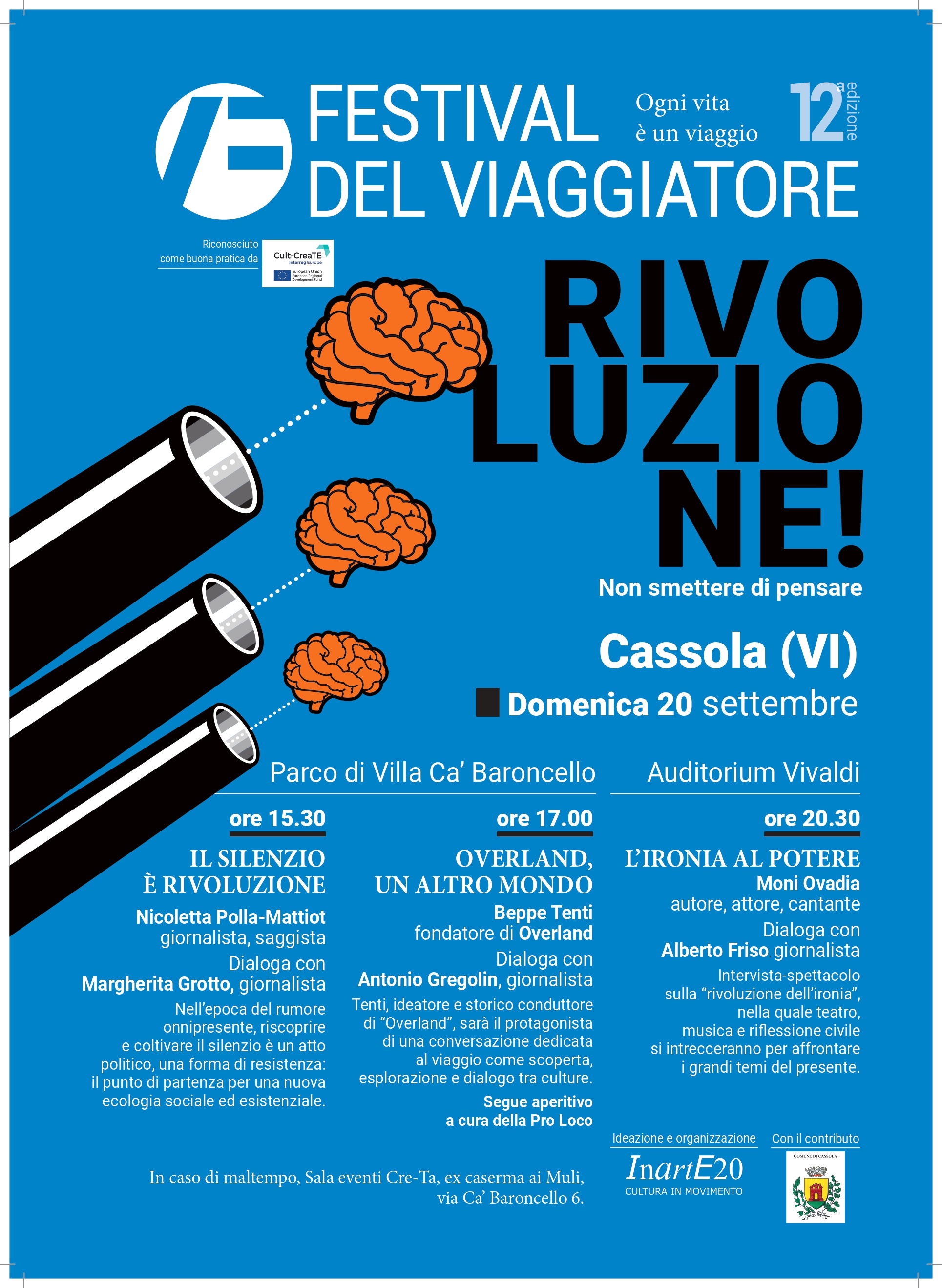 FESTIVAL DEL VIAGGIATORE:IL SILENZIO E' RIVOLUZIONE