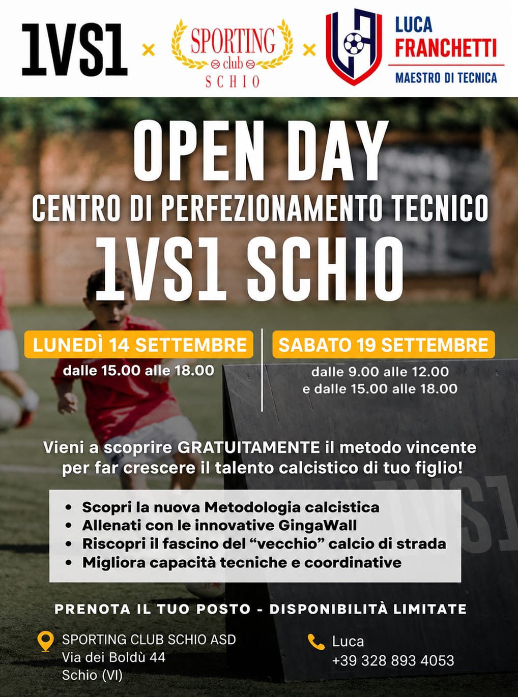 Open Day Centro Tecnico Perfezionamento Calcistico