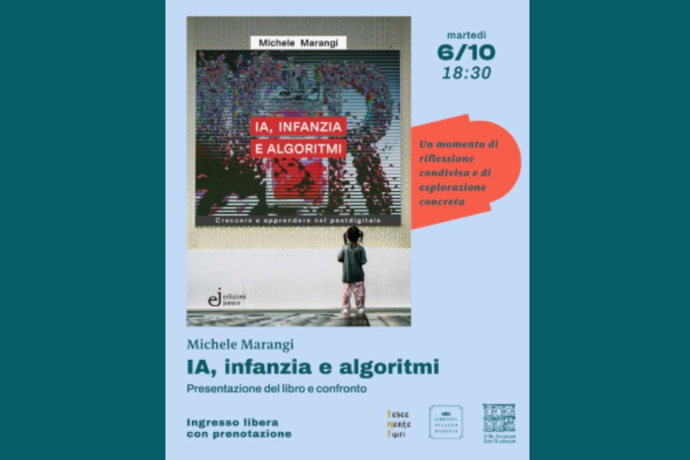 “Ia, Infanzia e algoritmi” – presentazione del libro di Michele Marangi