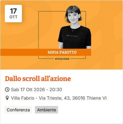 FESAV - Festival della Scienza dell'Alto Vicentino dal 15 al 25 ottobre