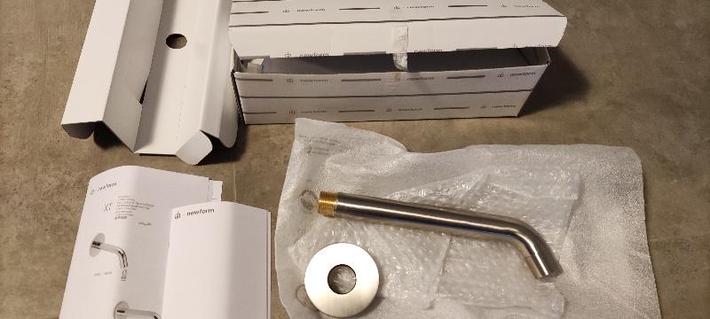 Rubinetto da parete per vasca Newform acciaio, come nuovo