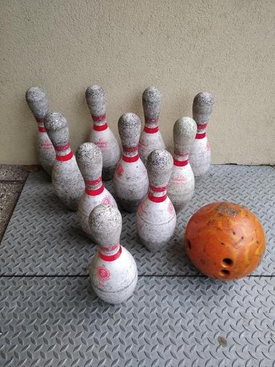 SCEGLI IL TUO SET DI 5 o 10 BIRILLI & BOCCIA DA BOWLING VINTAGE.