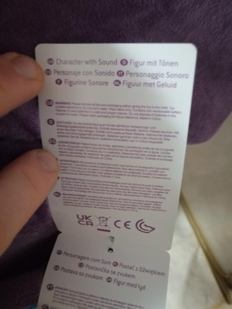 PELUCHE GRANDE STITCH BLU PARLANTE 