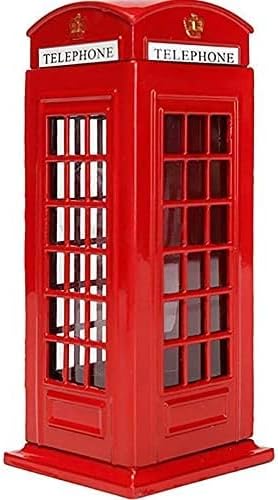 Salvadanaio IN METALLO cabina telefonica british (NUOVO)