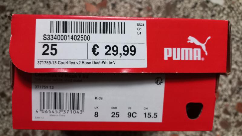 Scarpe Puma nr. 25 (veste 27) 