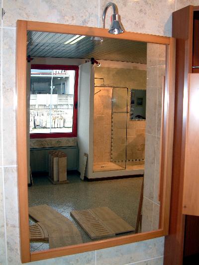 Specchio rettangolare in legno