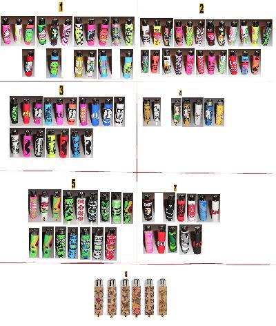 IN BLOCCO 97 ACCENDINI CLIPPER POP (NUOVI)