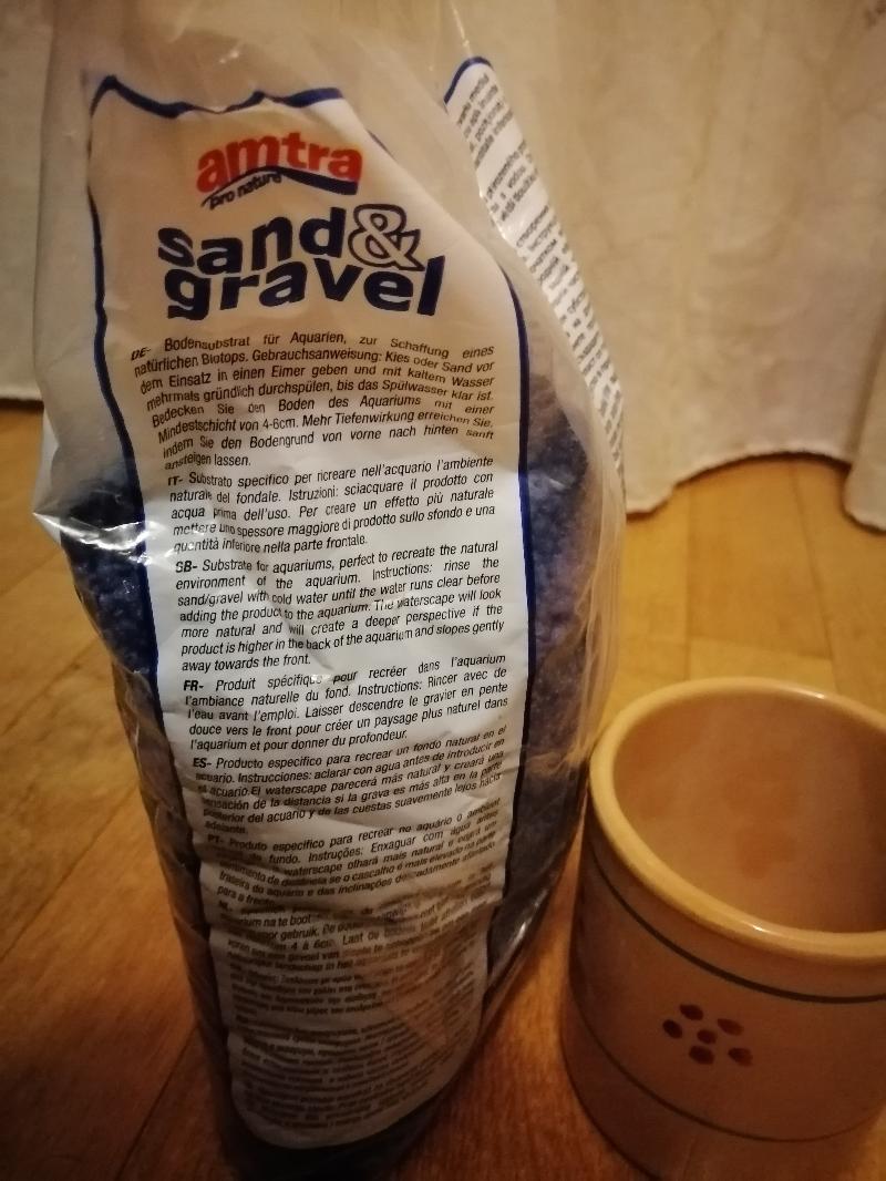 SABBIA DI COLORE BLU PER ACQUARIO 