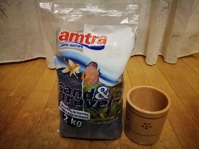 SABBIA DI COLORE BLU PER ACQUARIO 