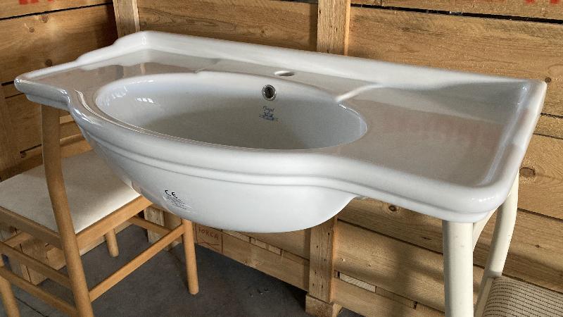Lavabo ALTHEA ROYAL 85 CONSOLLE bianco monoforo
