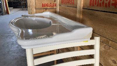 Lavabo ALTHEA ROYAL 85 CONSOLLE bianco monoforo