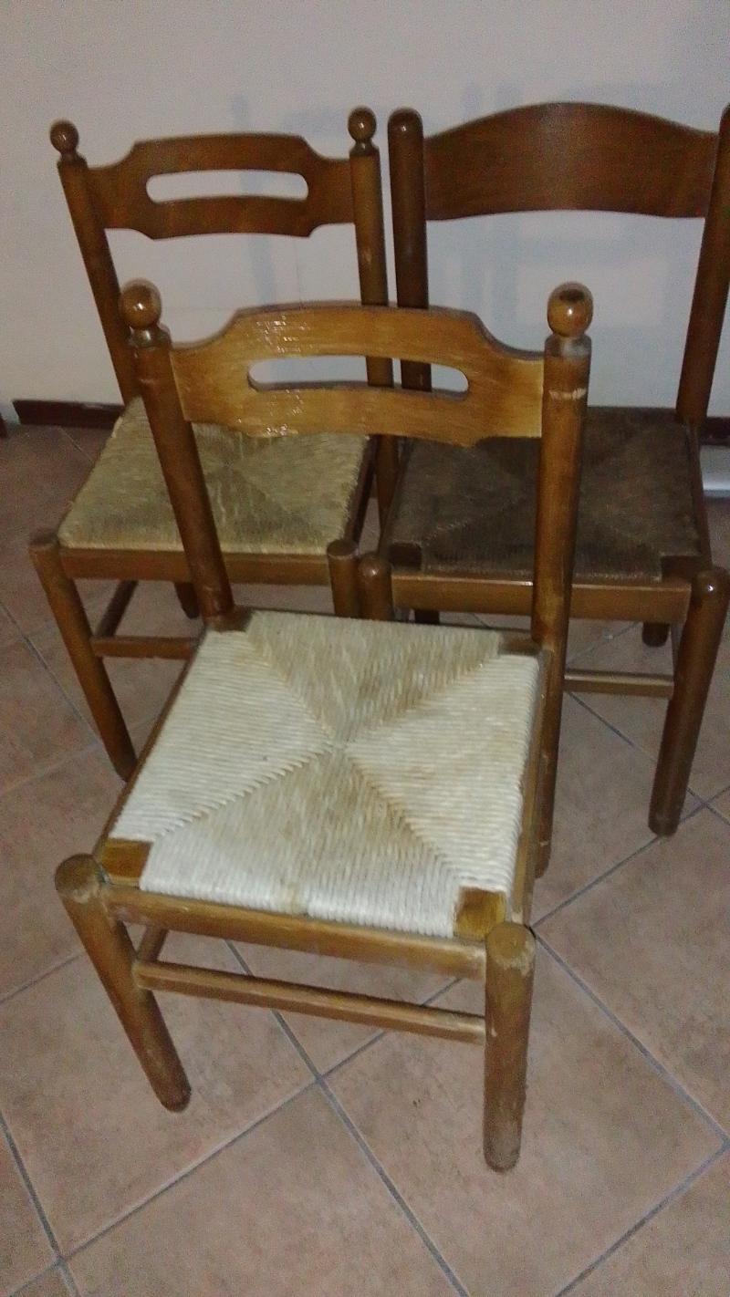 sedie di paglia