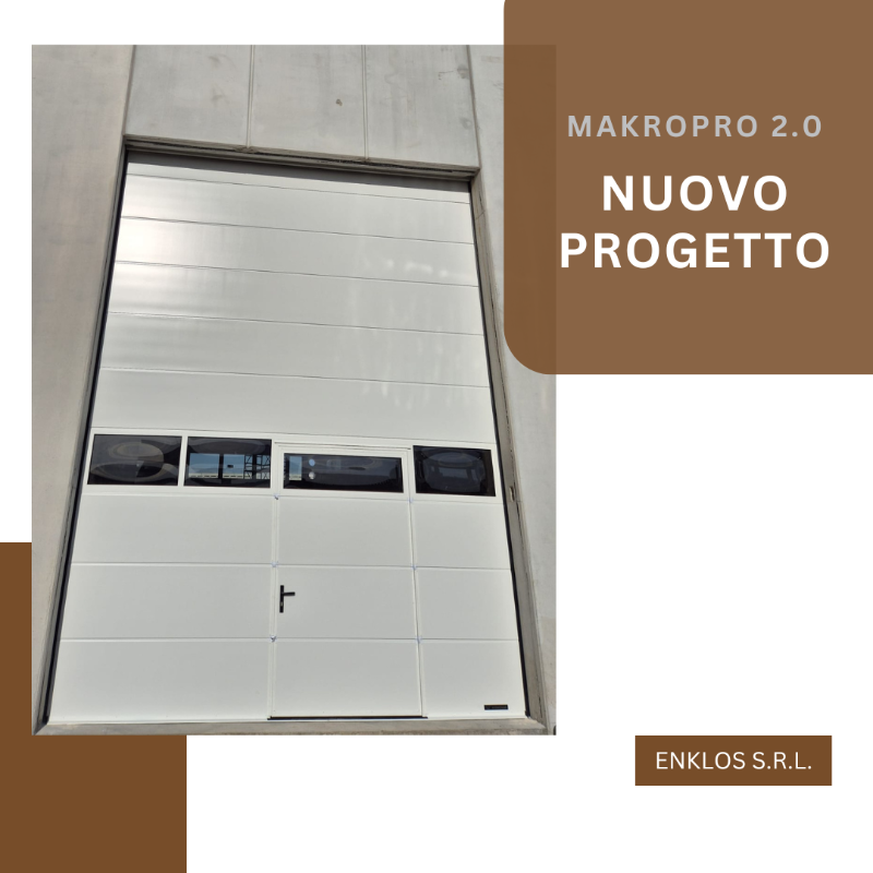 Portone sezionale industriale MakroPro 2.0 3,100 m x 3,300 m