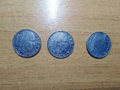 3 monete da lire 