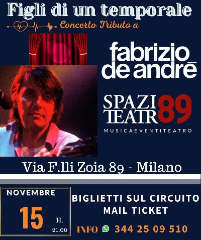 Concerto Tributo a Fabrizio De André